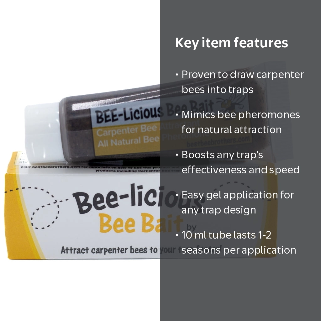 BEE-Licious Bee Bait for Carpenter Bee Traps, 10 ml - Walmart.com