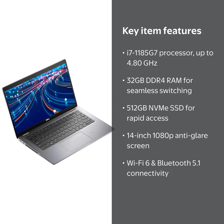 Dell Latitude 5420 Business Laptop Intel Core i7 1185G7 32GB RAM