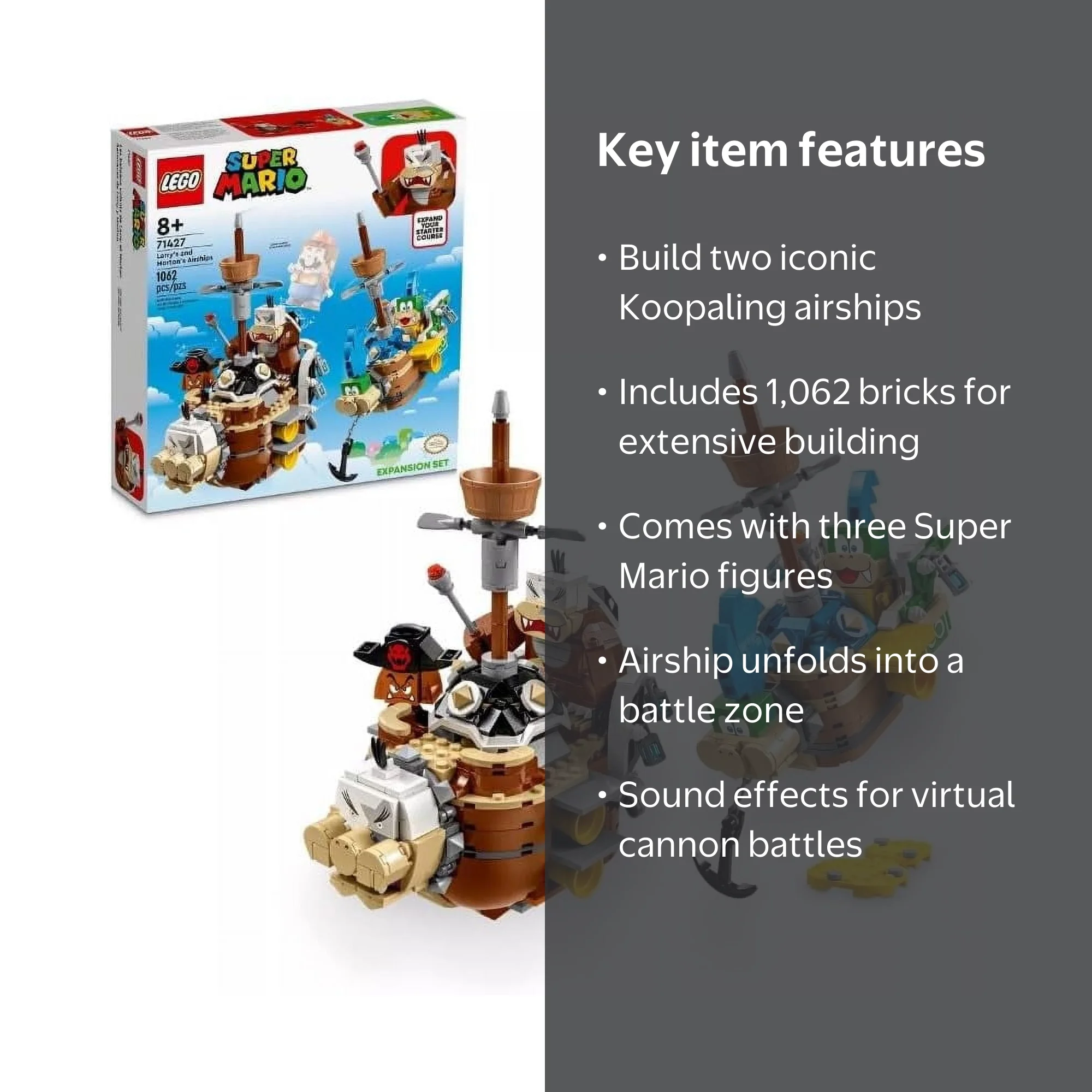 Free Shipping! LEGO Super Mario Larry's and Morton's Airships