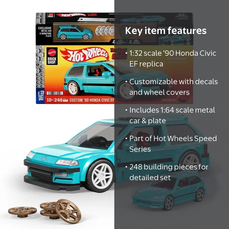Mattel Brick Shop Hot Wheels Speed Series Honda - Walmart.com