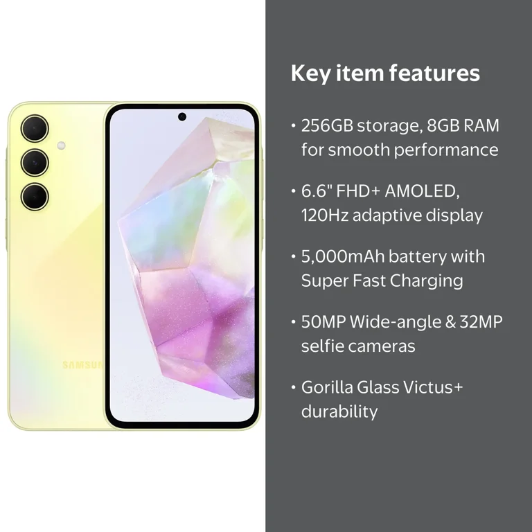 Samsung Galaxy A55 5G 256GB Dual-SIM Unlocked Smartphone - Awesome