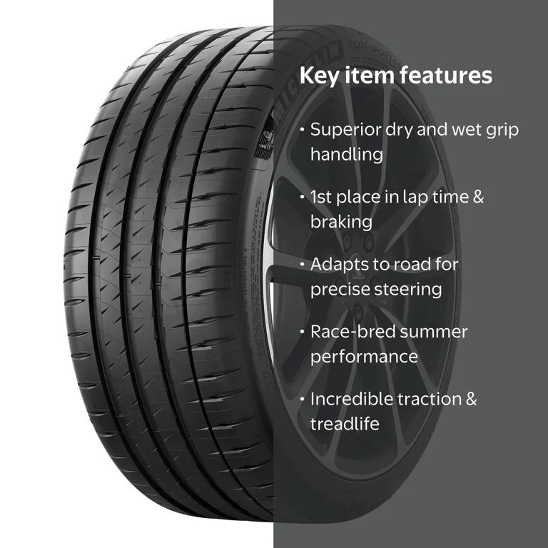 Michelin Pilot Sport 4 S Summer 245/45ZR18XL 100(Y) - Walmart.com