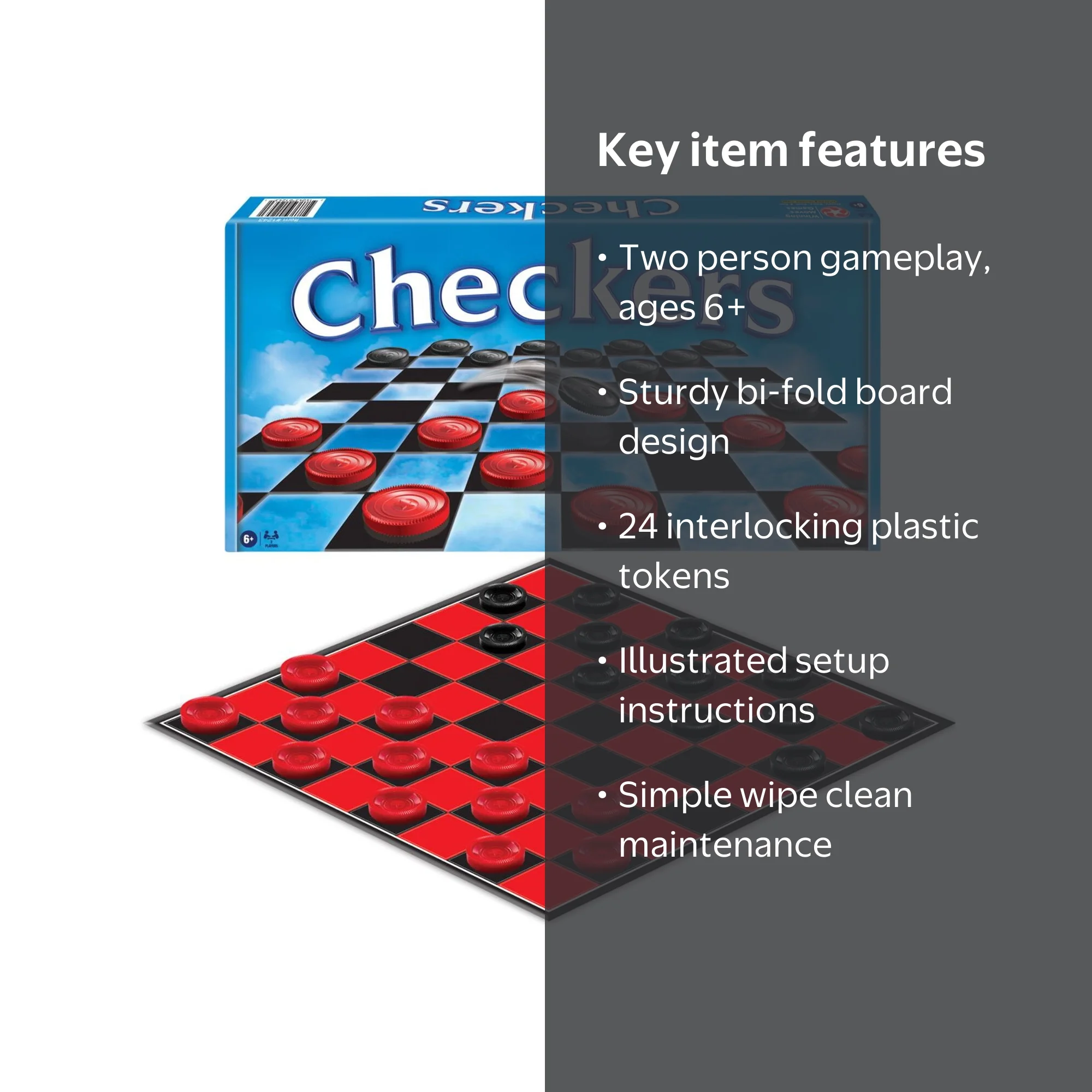 Checkers Game - Walmart.com