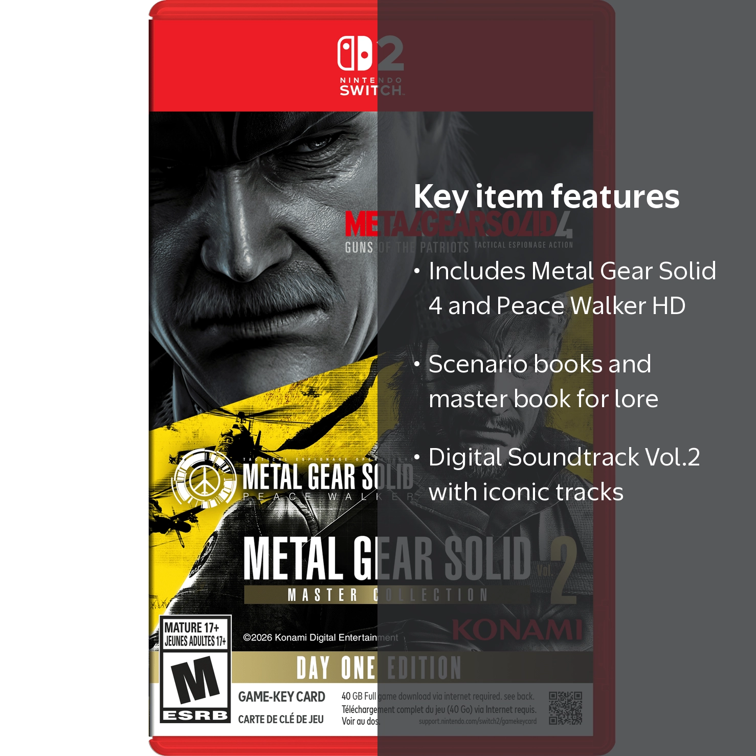 METAL GEAR SOLID: MASTER COLLECTION Vol.2 - Nintendo Switch 2 Game