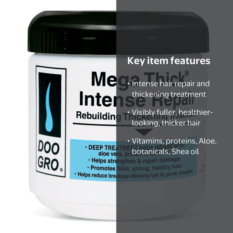 Doo Gro Natural Mega Thick Intense Repair Rebuilding Hair
