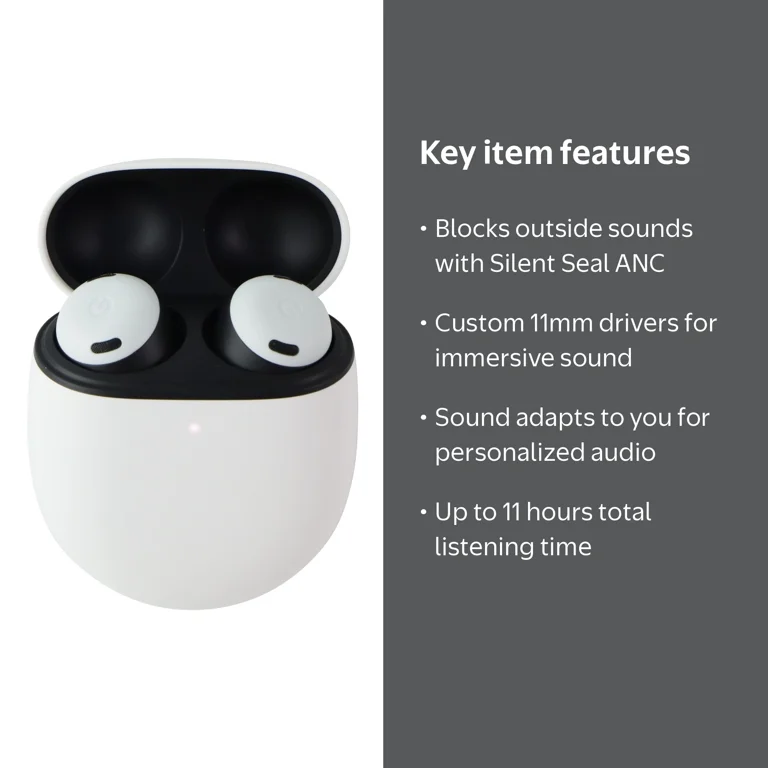 Google Allegro Pixel Buds Pro, Wireless Earbuds, Active Noise