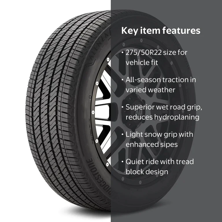 Bridgestone Alenza A/S 02 All-Season Passenger Tire, 275/50R22