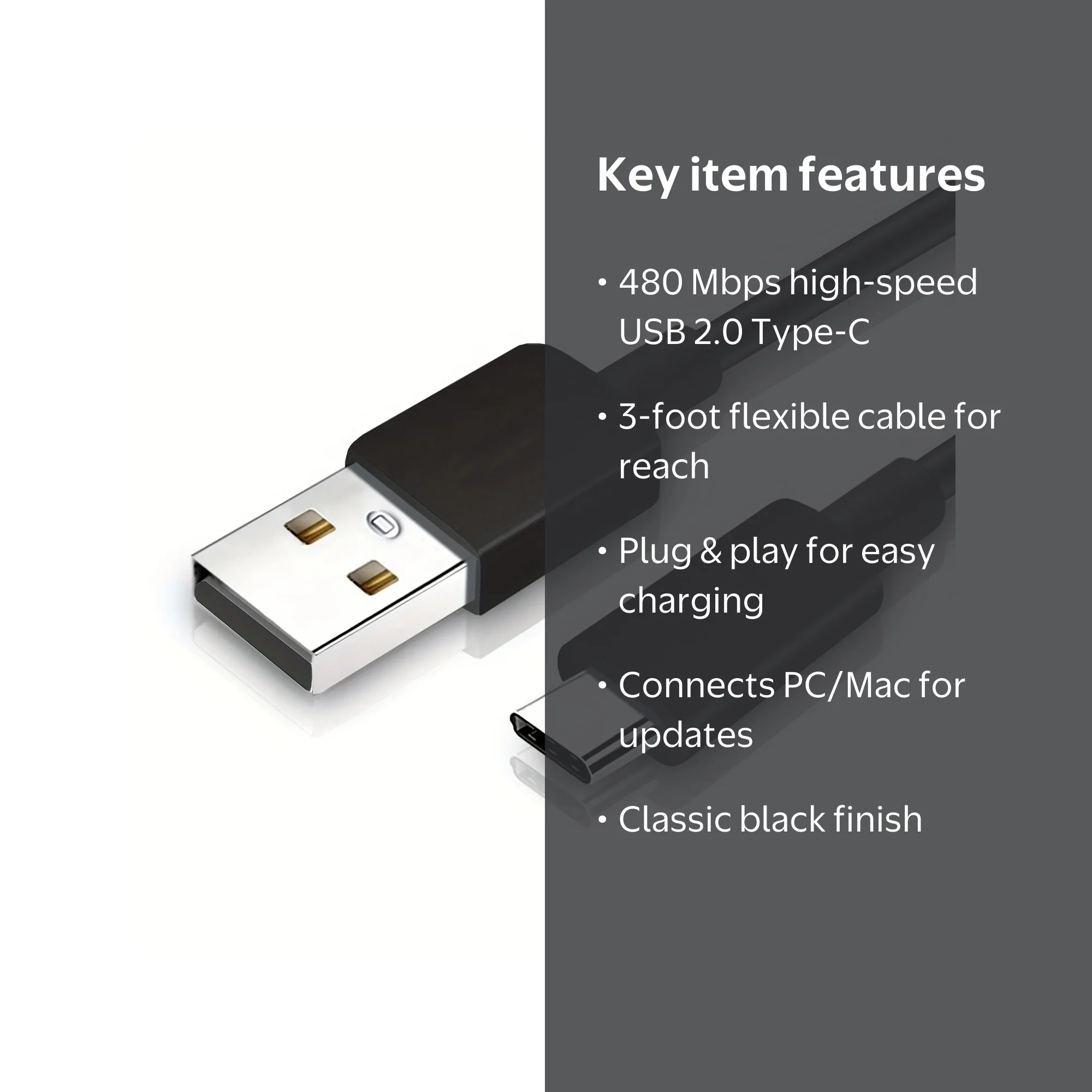 Type-C USB Charger Cable for TCL Flip Pro, Flip, Alcatel Go Flip 4 - Walmart .com Type-C USB Charger Cable for TCL Flip Pro, Flip, Alcatel Go Flip 4 - Walmart .com