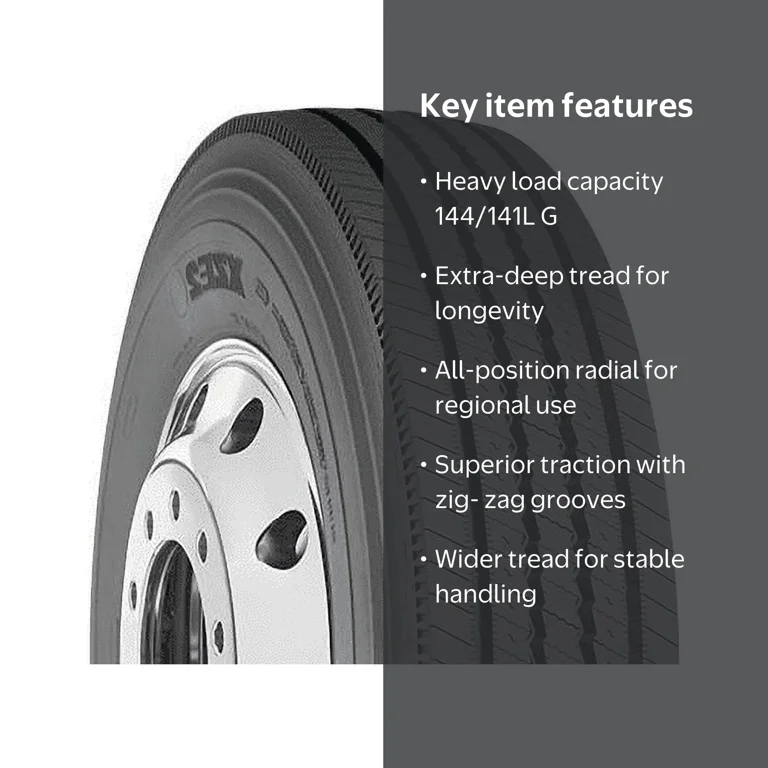 Michelin XZE2 Commercial Semi Truck Drive Tire 275/80R22.5 144