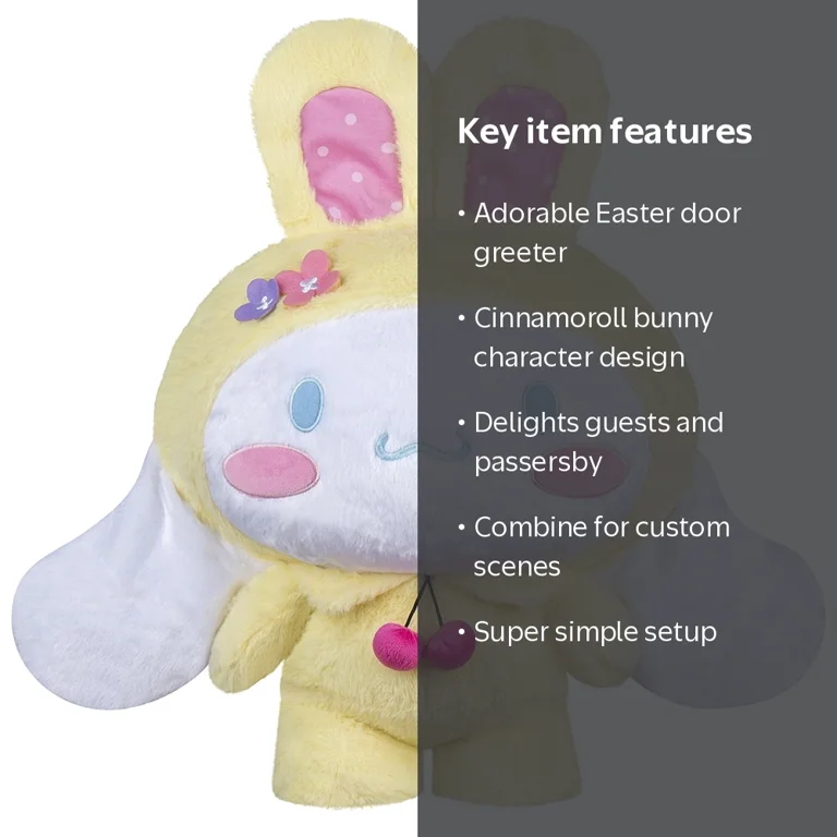 Easter Door Greeter - Plush Rabbit Cinnamoroll as Bunny, Sanrio