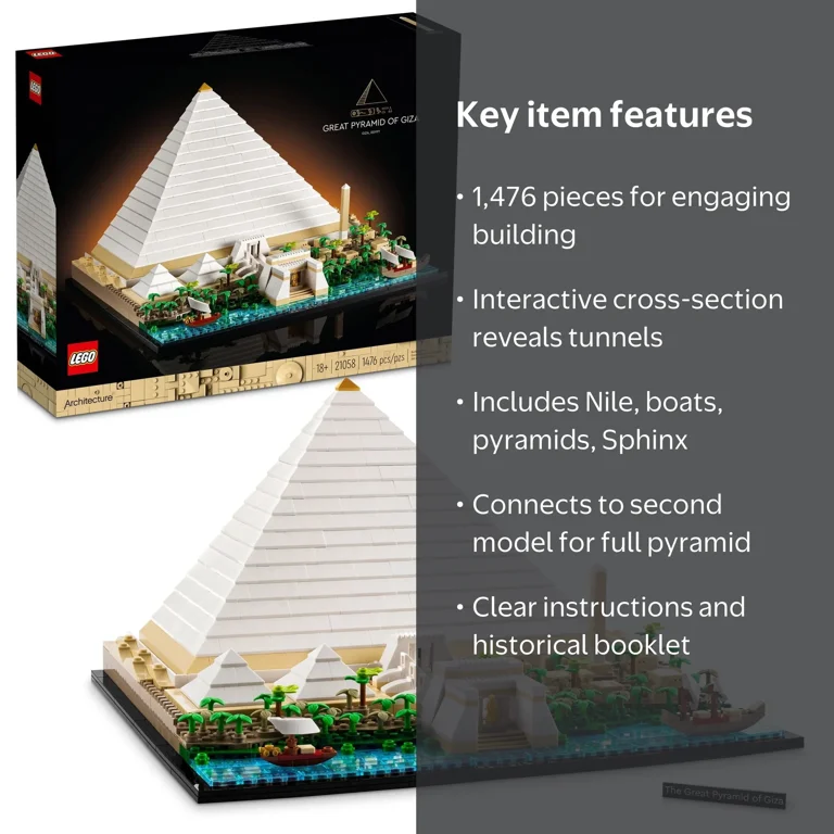 LEGO, Architecture Model, 21058 Great Pyramid of Giza, Home D