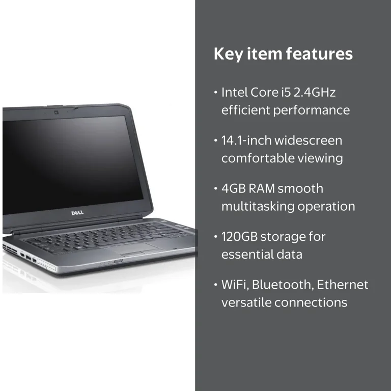 Refurbished Dell Latitude E5430 Laptop, Windows 7, Intel Core i5