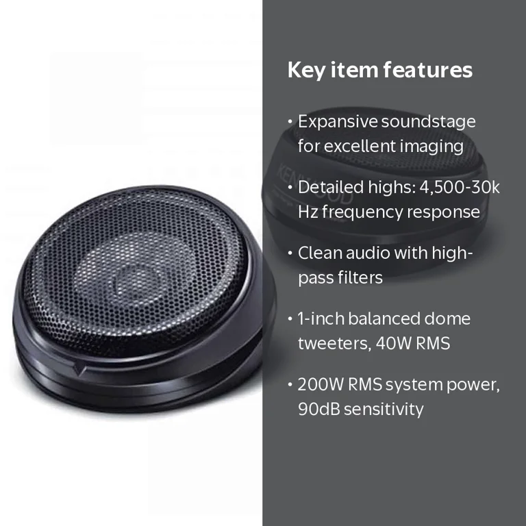 Kenwood KFC-T40A 280W 40 mm Cone Car Speaker - Walmart.com