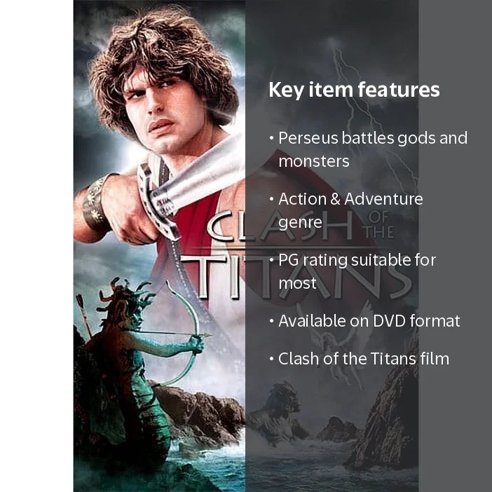 Clash of the Titans DVD, Warner Home Video, Action and Adventure