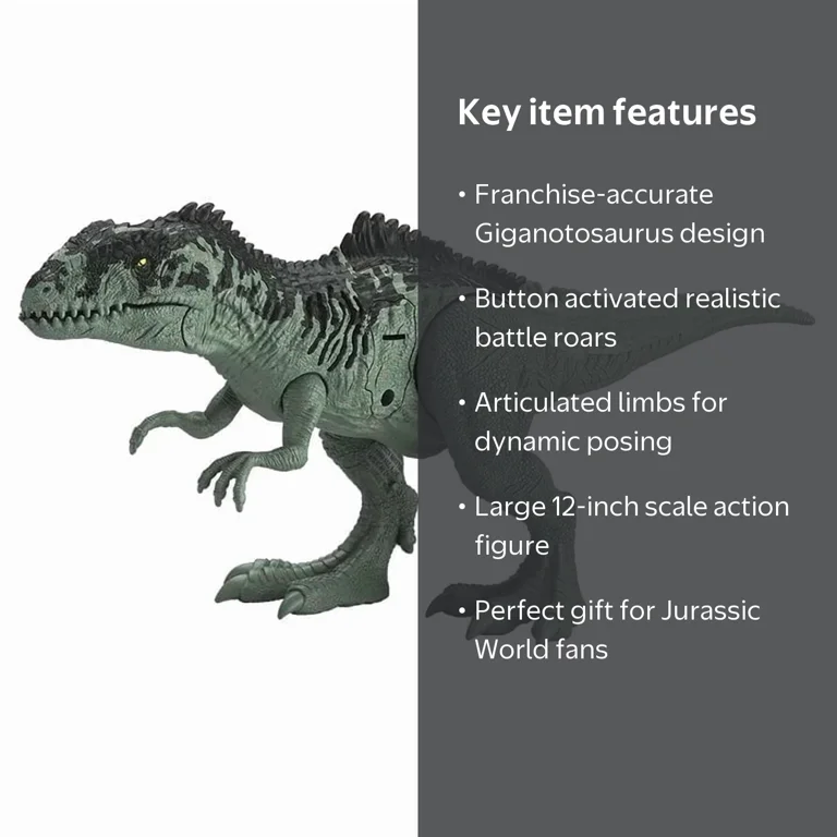 Mattel Jurassic World Rebirth Giganotosaurus Action Figure with