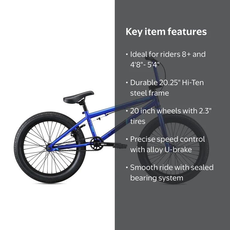 Mongoose Legion L20 Freestyle BMX Bike, Beginner to Advanced