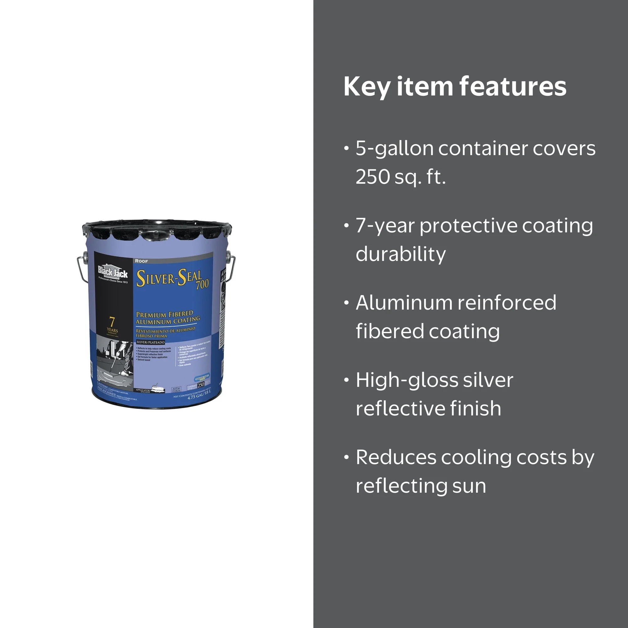 Black Jack Silver Seal 700 Premium Fibered Aluminum Cool Liquid