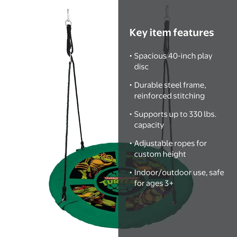 Teenage Mutant Ninja Turtles, Saucer Tree Swing, 40