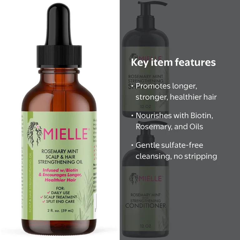 Mielle Organics Rosemary Mint Shampoo and Conditioner with