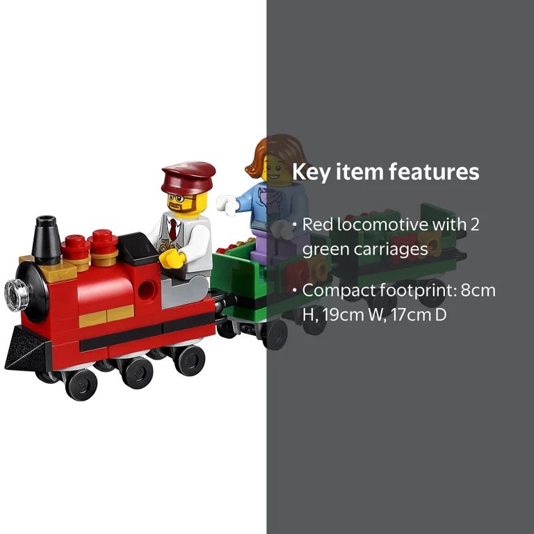 LEGO Seasonal Christmas Train Ride 40262 Set with 3 minifigures