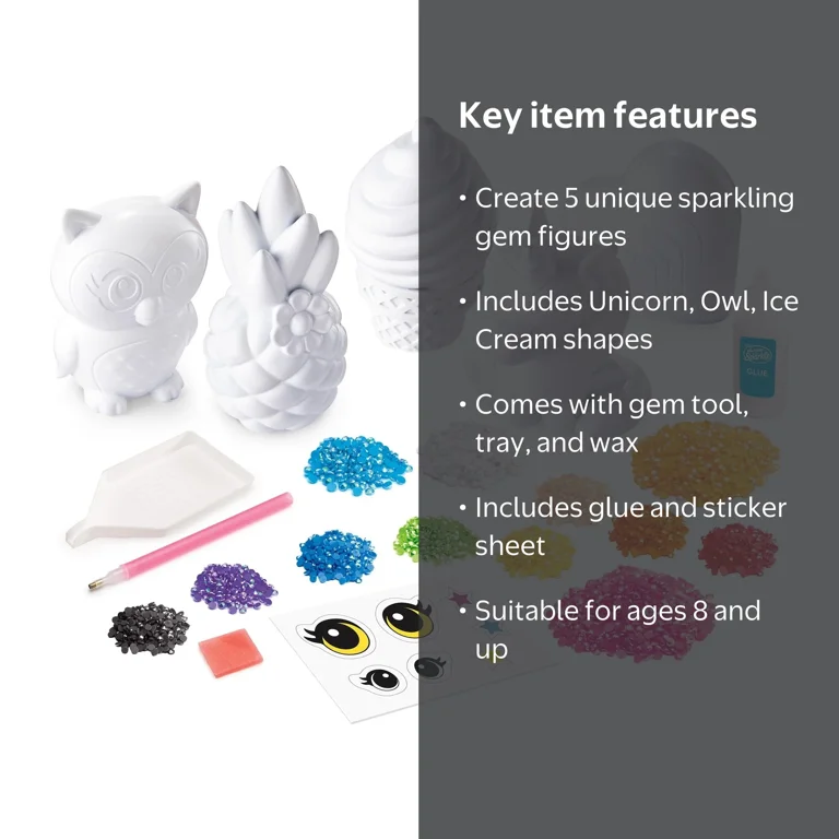Cra-Z-Art Shimmer N Sparkle 3D Crystal Gem Creations Design