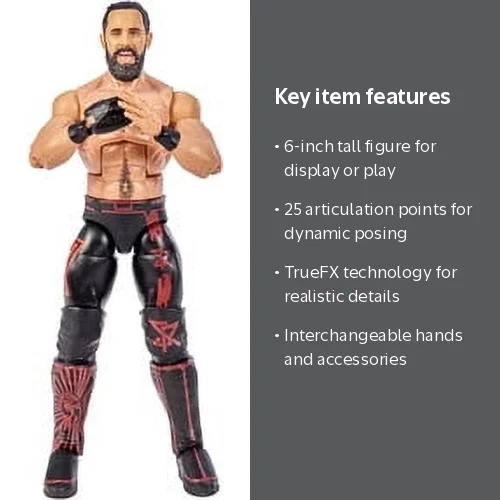 WWE, Action Figure, Seth Rollins, 6-inch tall, with iconic