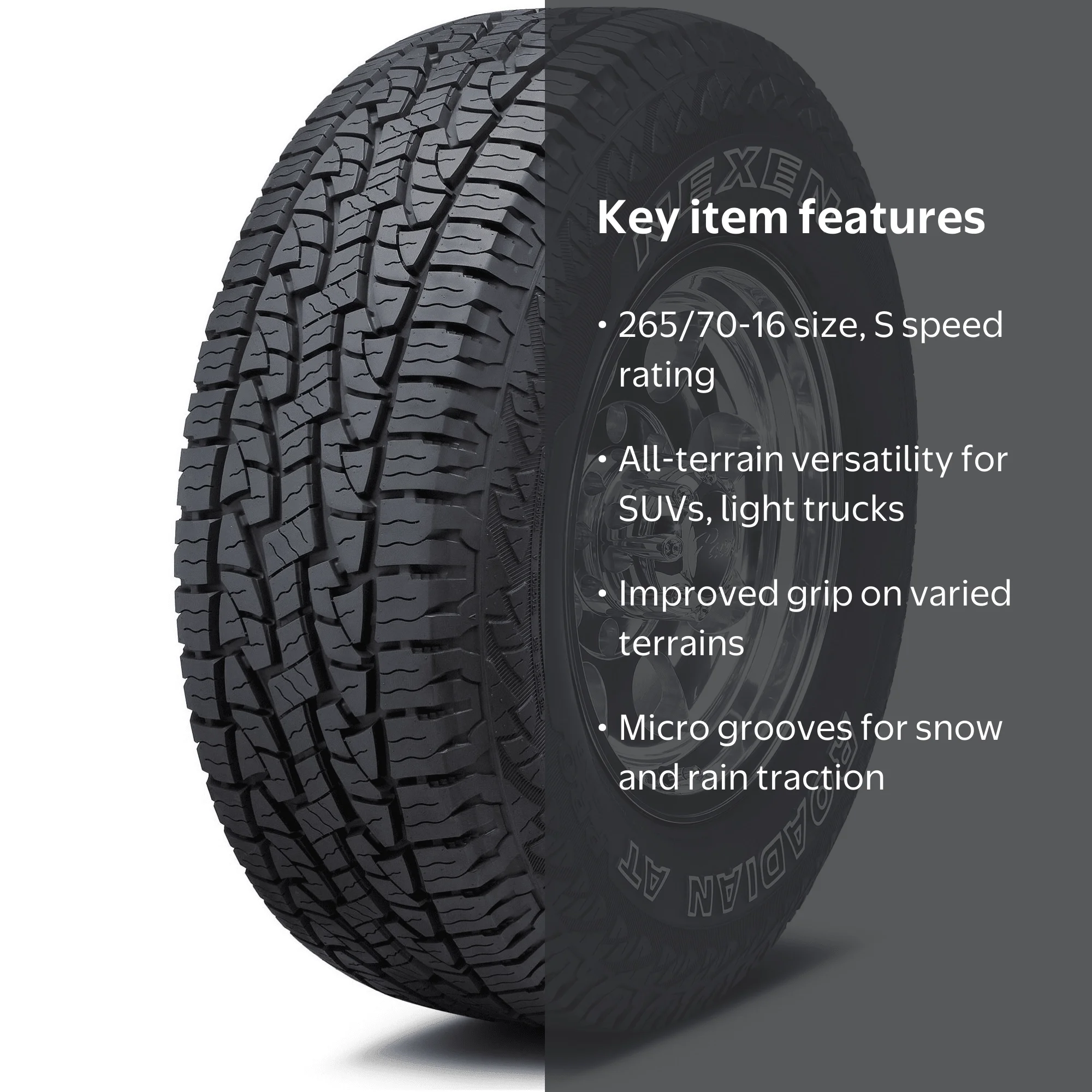 Nexen Roadian AT Pro RA8 265/70-16 112 S Tire - Walmart.com