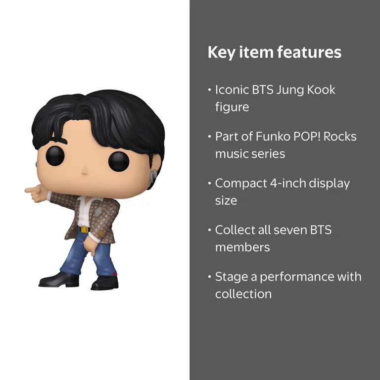Funko POP! Rocks: BTS - Dynamite - Jung Kook Korean KPOP Figure