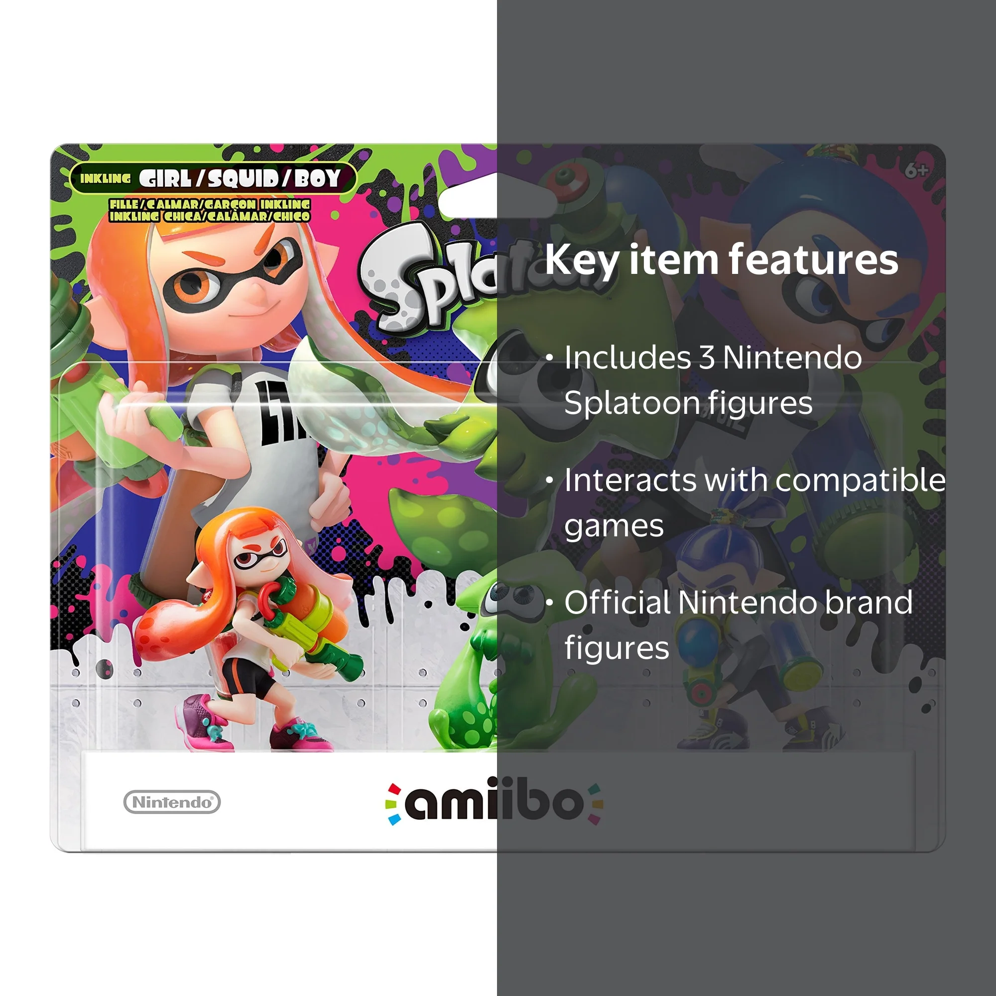 Nintendo Switch Splatoon Series amiibo, 3-Pack Characters