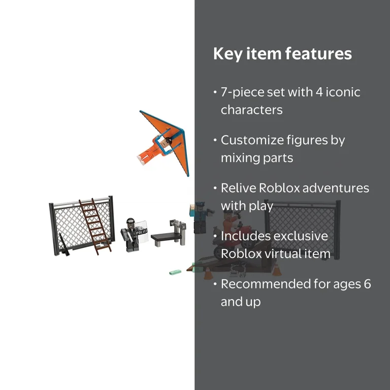 邪幽ジャヴェール、クリンラビィセット Jazwares Roblox Exclusive Toys: Mix & Match Jailbreak Great Escape