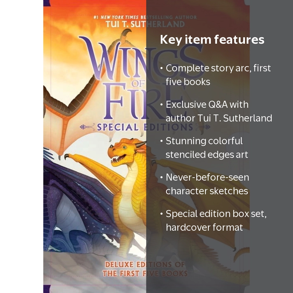 Wings of Fire #1-5 Special Edition Box Set (Paperback) - Walmart.com