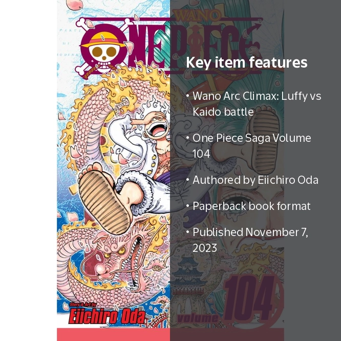 One Piece, Vol. 104 (Paperback) - Walmart.com