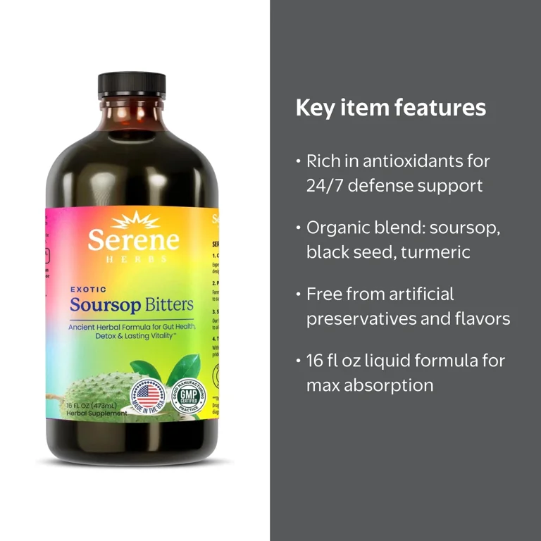 serene herbs glp-1 reviews Serene Herbs, Soursop Bitters, 16 fl oz, Traditional Herbal Supplement