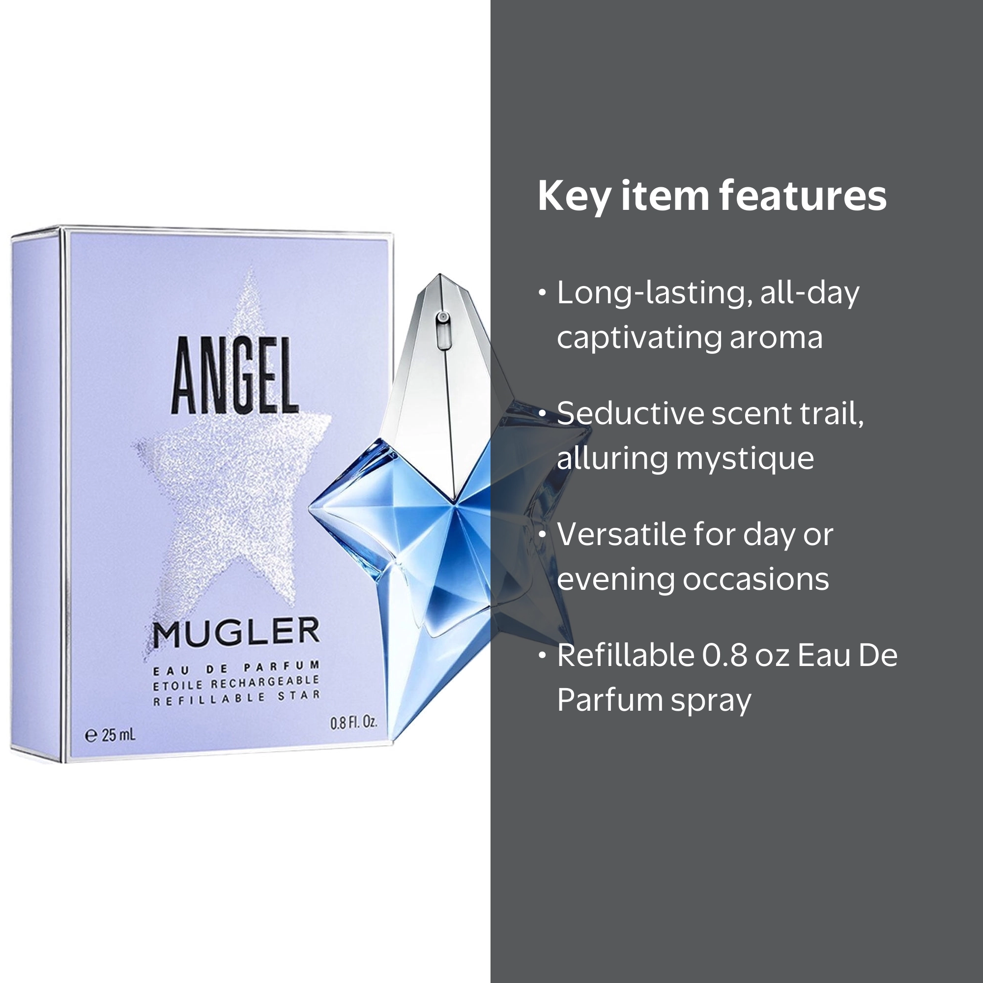 Thierry Mugler Angel Etoile Eau De Parfum, Refillable Star Spray