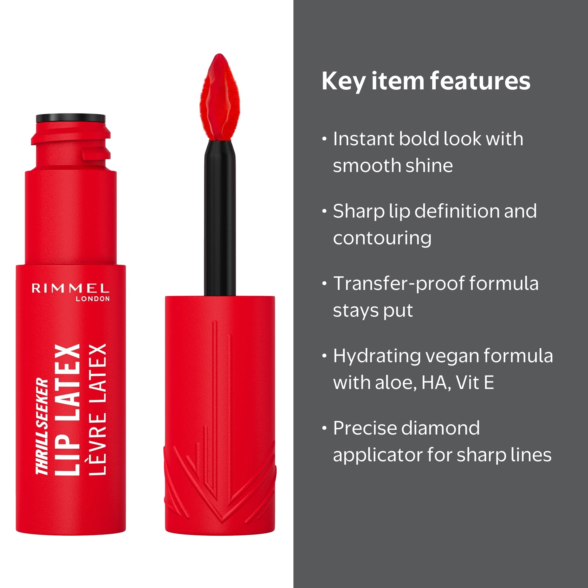 Rimmel Thrill Seeker Lip Latex, 350 Spicy, 0.2 fl oz - Walmart.com