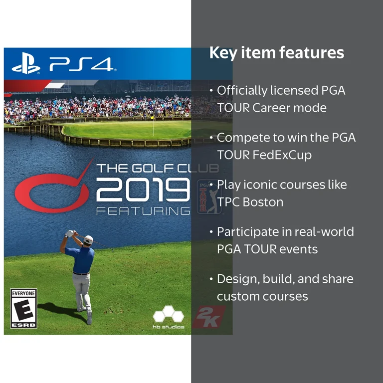 The Golf Club 2019 PGA Tour, 2K, PlayStation 4, 710425574795