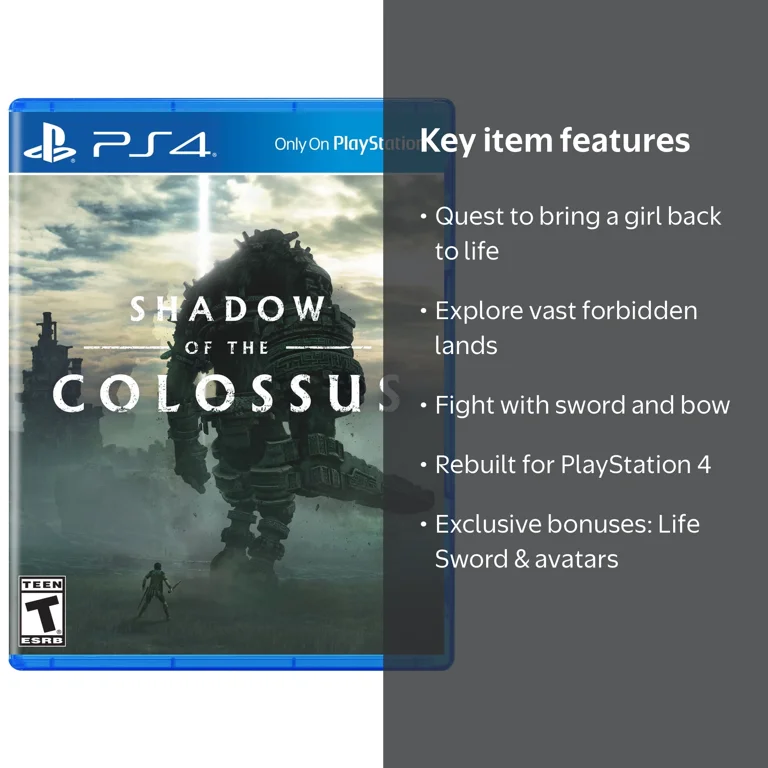 Sony, PlayStation 4 Game, Shadow of the Colossus, Preorder Offer