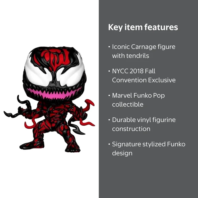 Funko Pop!Marvel: Carnage w/ tendrils (2018 Fall Convention