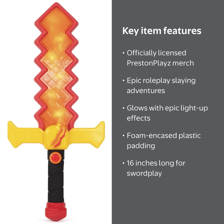 Preston Playz Plebslayer Sword - Ages 5+ - Walmart.com