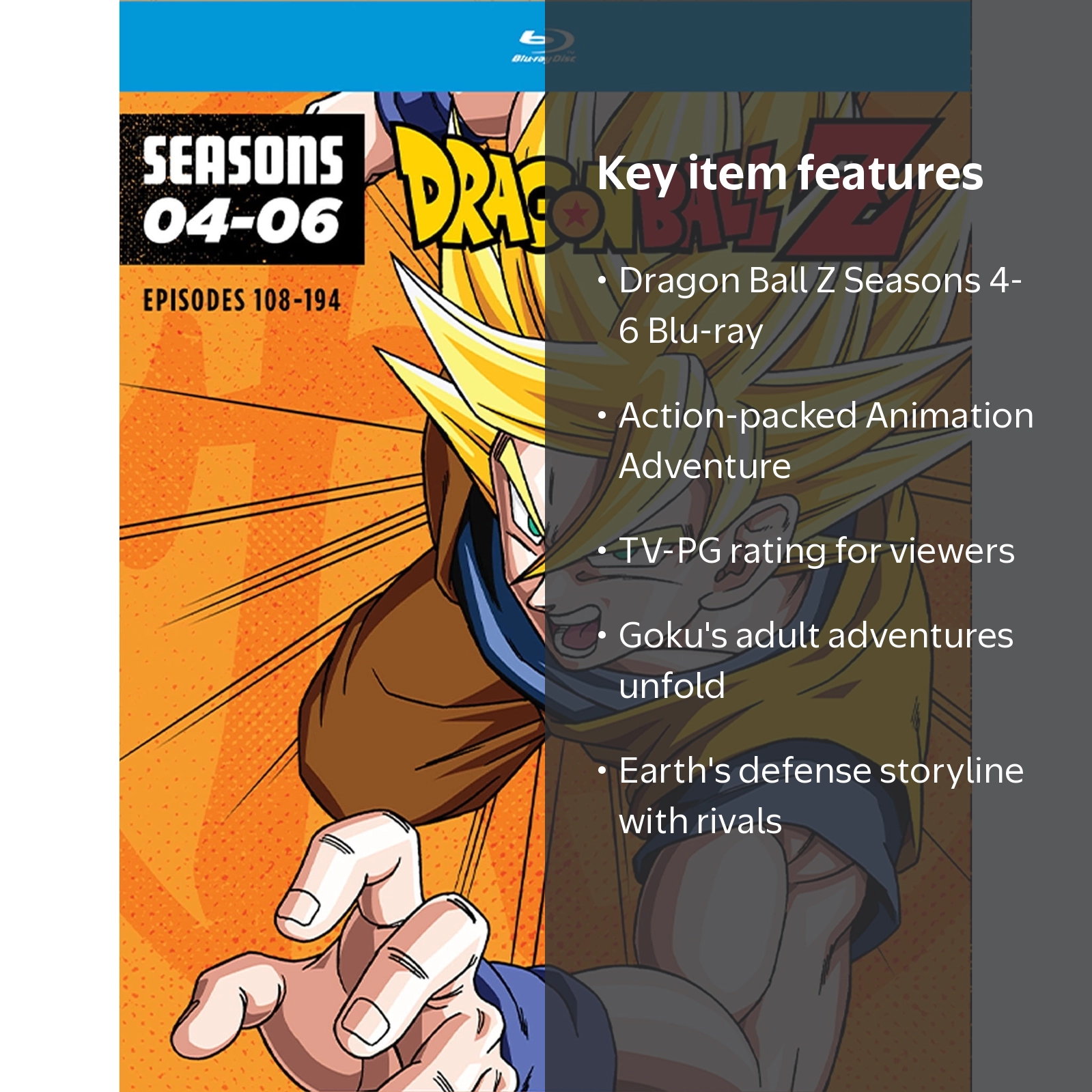 Dragon Ball Z: Seasons 4-6 Blu-ray (Walmart Exclusive CrunchyRoll