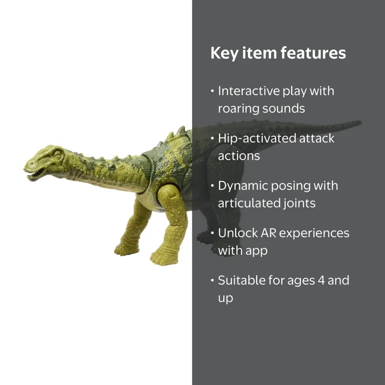 Jurassic World Wild Roar Nigersaurus Dinosaur Toy Figure with