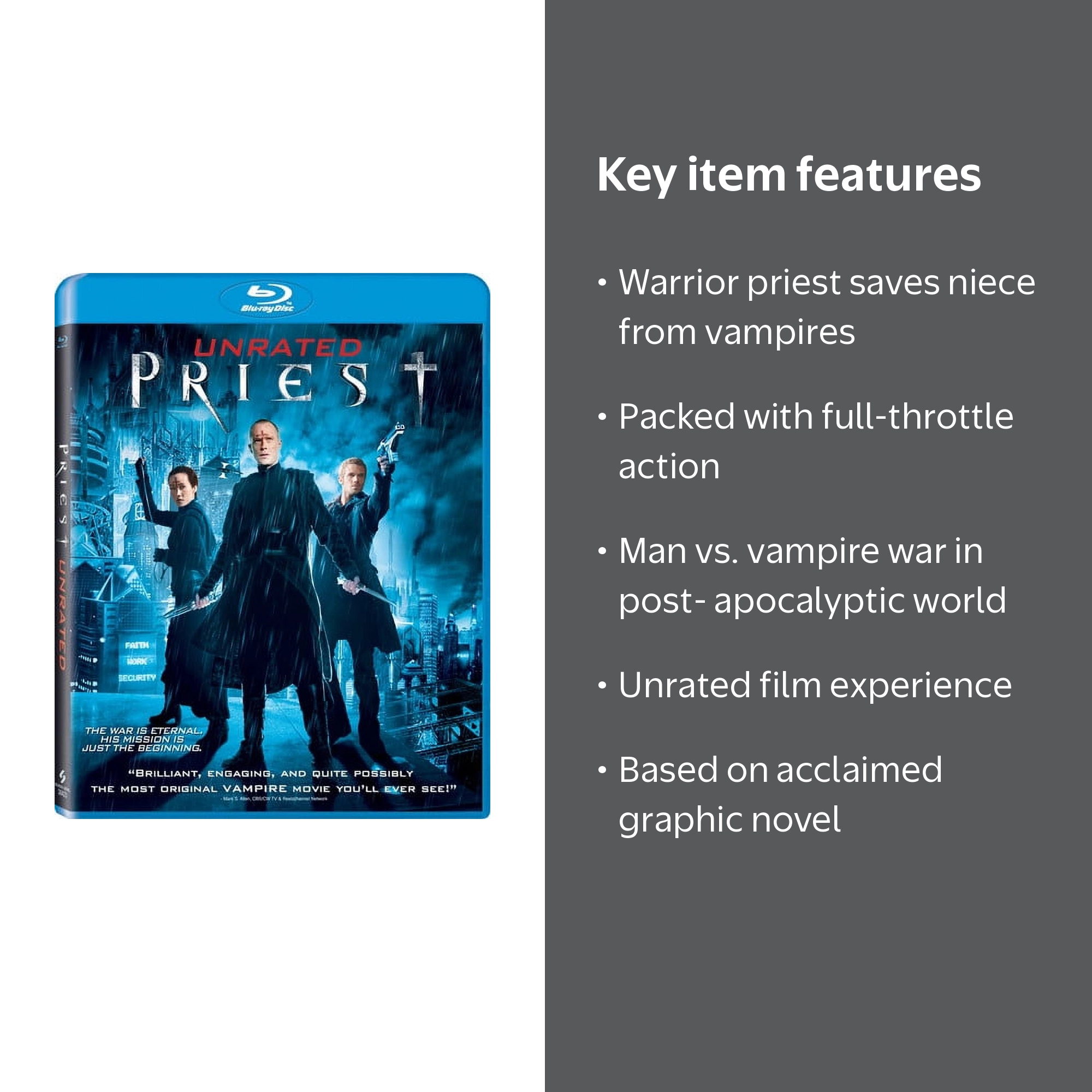 Priest (Unrated) (Blu-ray), Sony Pictures, Action & Adventure