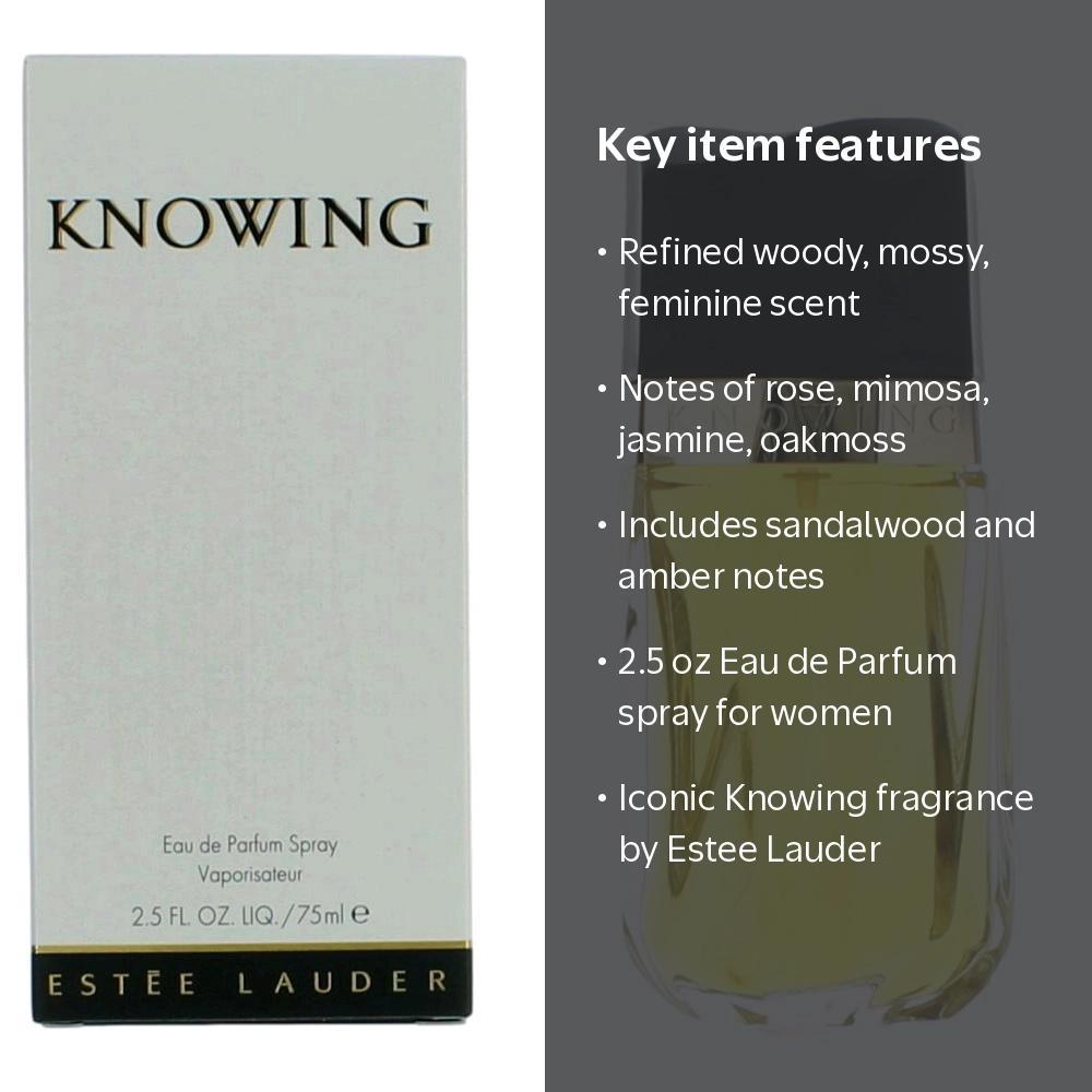 Estee Lauder Knowing 2.5 oz EDP Spray for Women, Woody Mossy