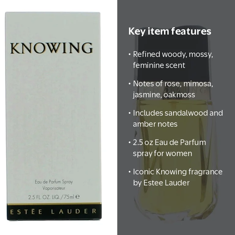 Estee Lauder Knowing 2.5 oz EDP Spray for Women, Woody Mossy