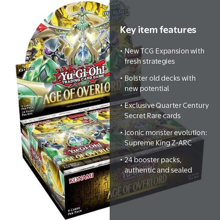 Yu-Gi-Oh Ultra Rare Cards - Age of Overlord Booster Box with 24