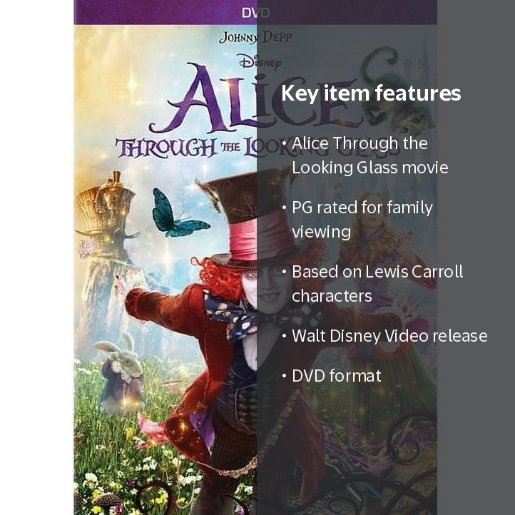 Alice Through the Looking Glass (DVD) - Walmart.com