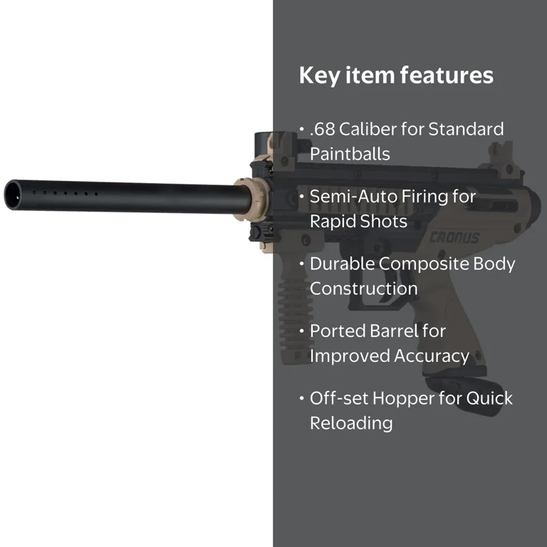 ガンマン Tippmann Cronus Basic .68 Caliber Semi-Auto Paintball Marker Gun