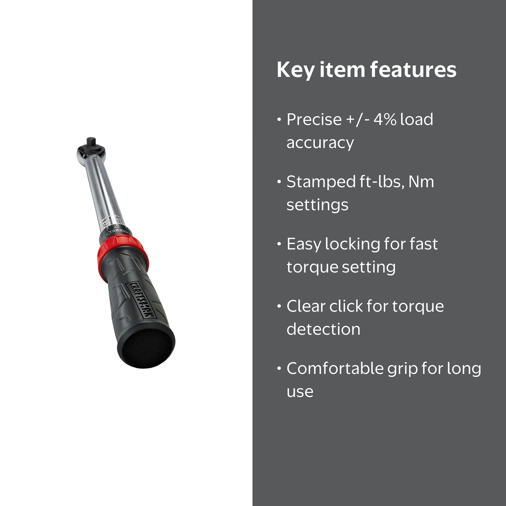 Craftsman 3/8 in. Drive Micro-Clicker Adjustable Torque Wrench