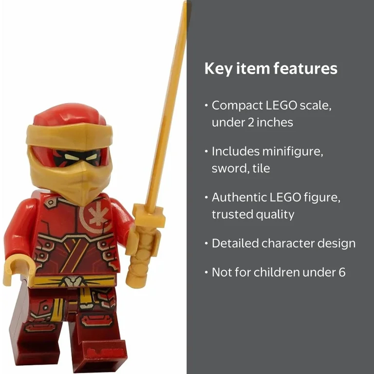 LEGO Ninjago Dragons Rising Season 2: Kai Minifigure with Sword