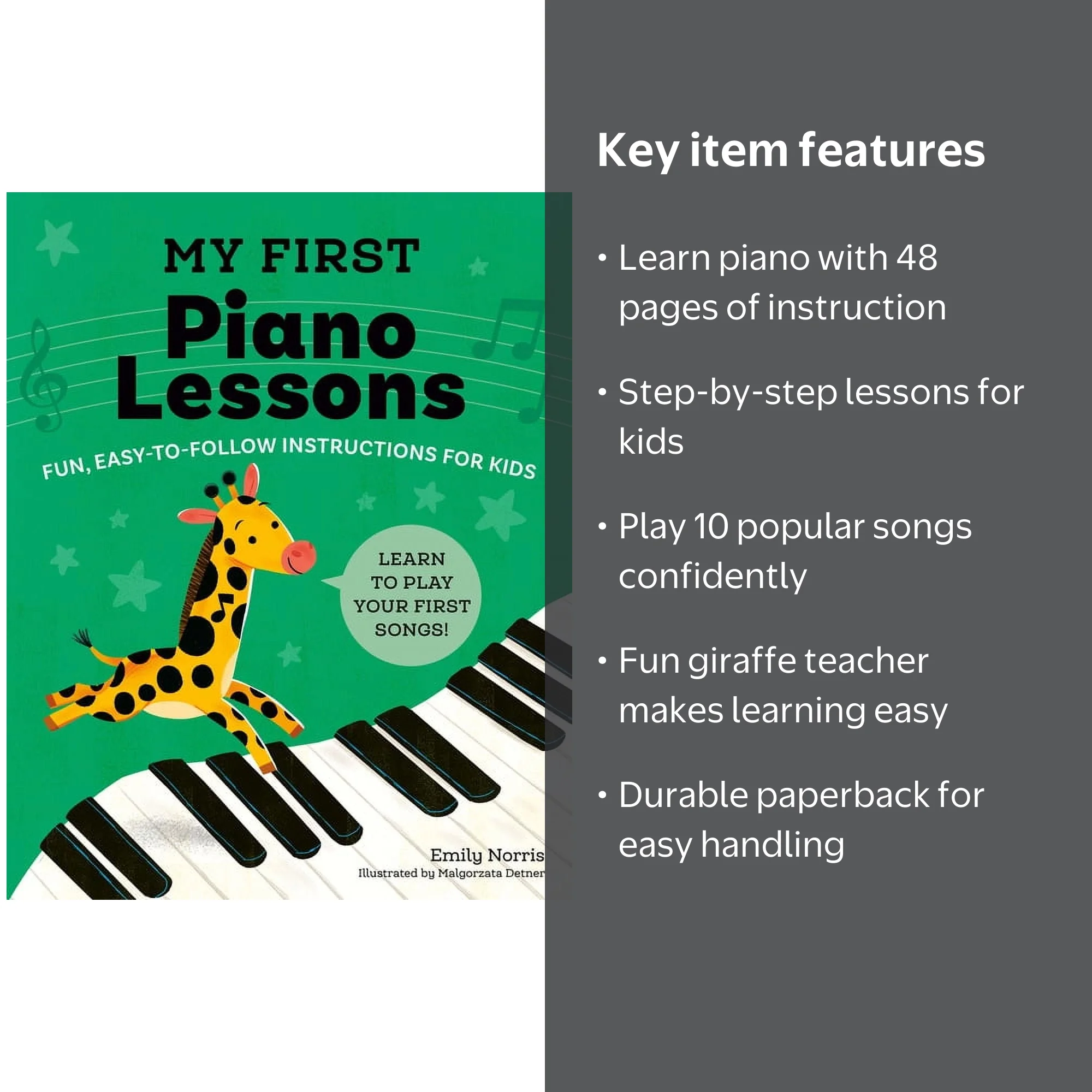 My First Piano Lessons Book, ISBN 9780593435809, For Kids